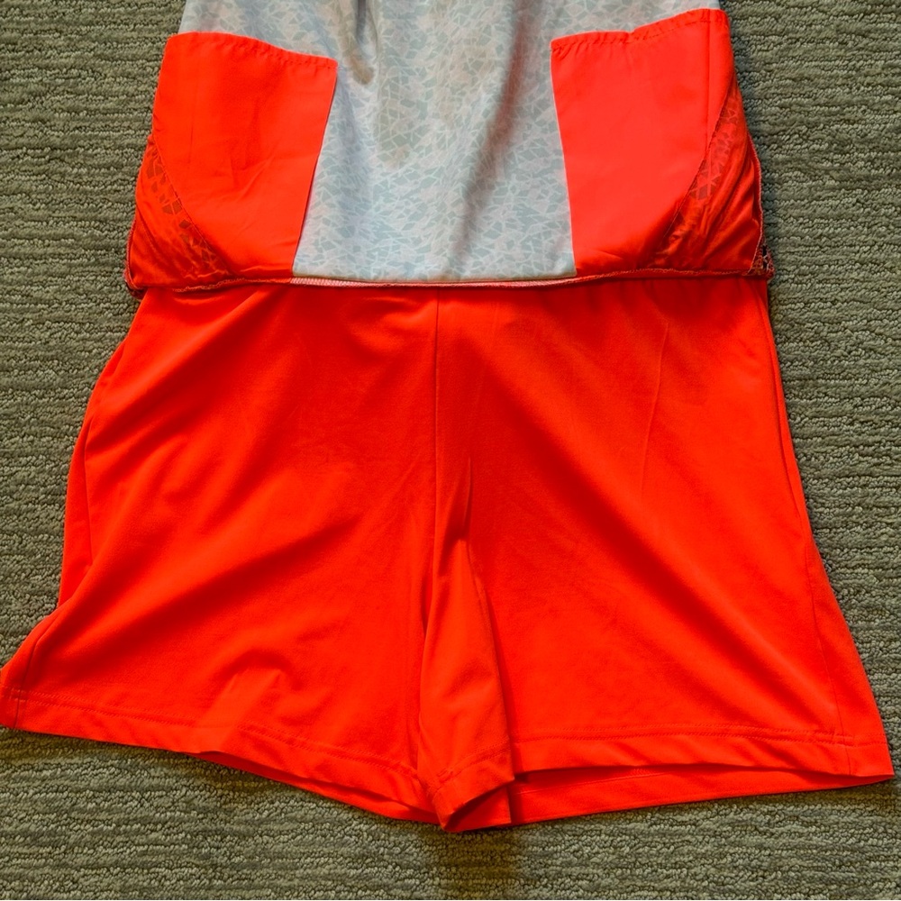 Lady Hagen Size 8 Orange Navy Gray Print Skort Golf Pickle Ball Tennis Walking - Picture 4 of 6